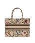Medium Book Tote Floral Embroidery, back view